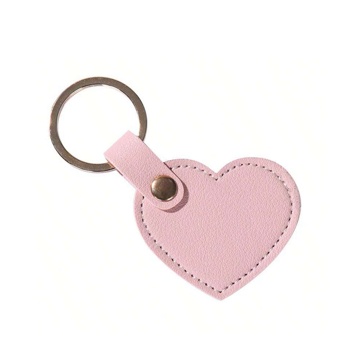 Персонализиран кожен ключодържател Сърце