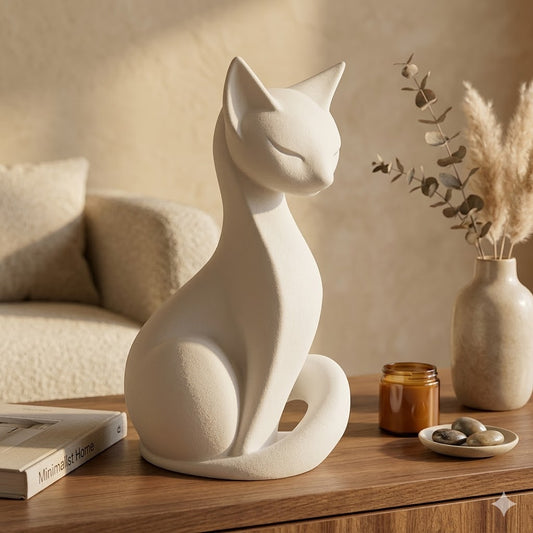 Абстрактна Котешка Фигура – Модерен Декор и Идеален Подарък за Дома