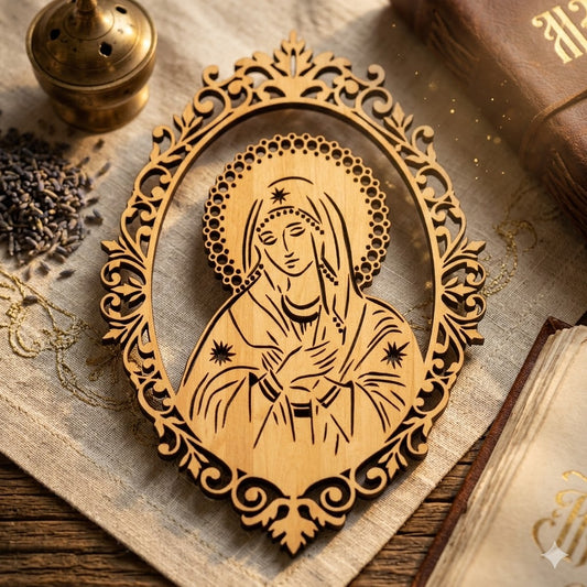 Дървена икона на Света Богородица