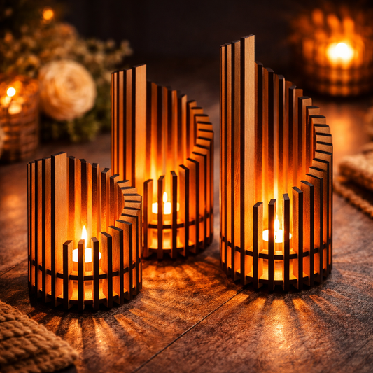 Elegant handmade candle holder for tea/glass candles