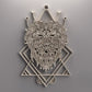 Многослойно дървено пано зодиакален знак, вариант Лъв 