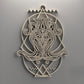 Многослойно дървено пано зодиакален знак, вариант Водолей 