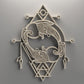 Многослойно дървено пано зодиакален знак Риби