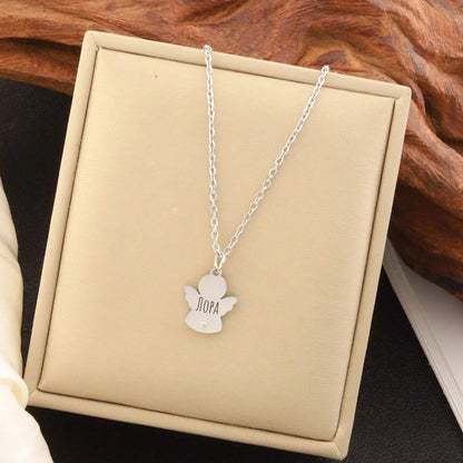 Минималистично персонализирано Колие Ангелче