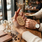 Дървен ключодържател с гравирано послание, ръчна изработка от естествено дърво, изненада от exe.bg