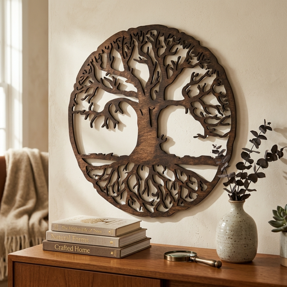 Дървена декорация за стена – Дървото на живота