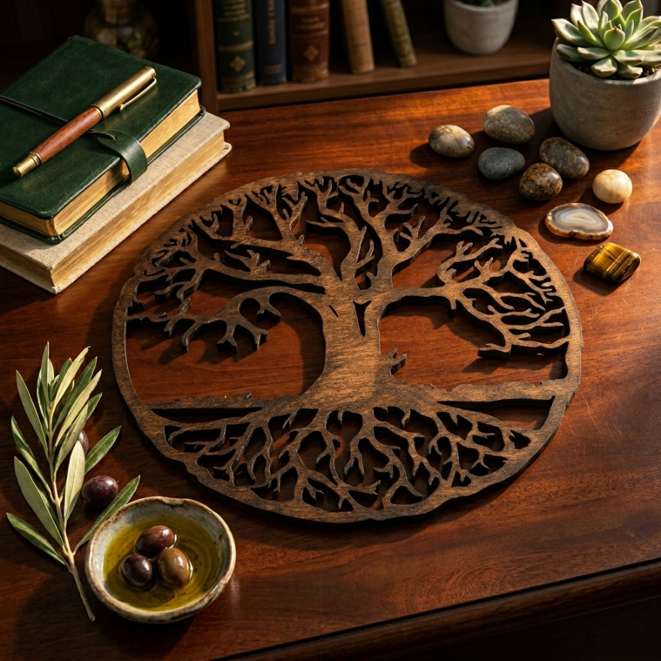 Дървена декорация за стена – Дървото на живота
