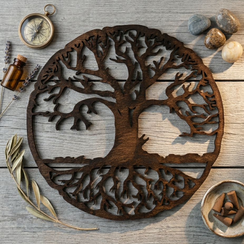 Дървена декорация за стена – Дървото на живота