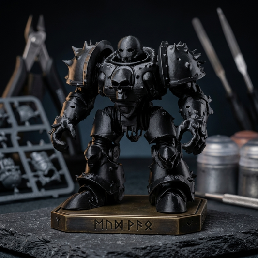 Детайлна 3D мини фигурка на воин в броня, подходяща за уникална изненада, изработена ръчно от exe.bg.