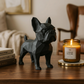 Декоративна фигура на френски булдог с геометричен дизайн, стилна декорация за дома от exe.bg