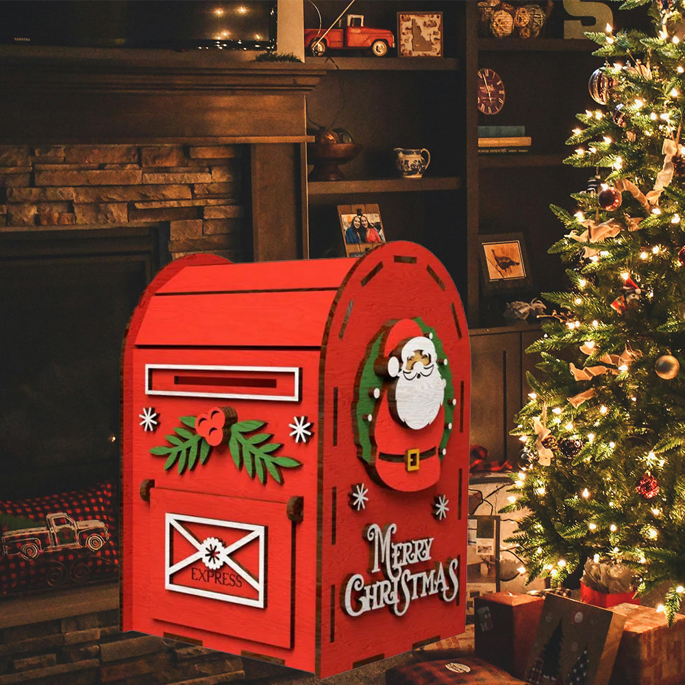 Пощенска кутия с коледен дизайн, класически вариант без крачета 