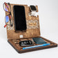 Personalized functional wooden desk organizer - a gift with a personal message