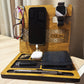 Personalized functional wooden desk organizer - a gift with a personal message