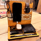 Personalized functional wooden desk organizer - a gift with a personal message