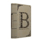 Дървена кутия с форма на книга , с посочени вътрешни размери и гравирана буква B